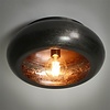 BelaLuz Industriële plafondlamp Zenzi Ø42 cm zwart nikkel