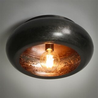 Plafondlamp Zenzi  zwart nikkel Ø 42 cm