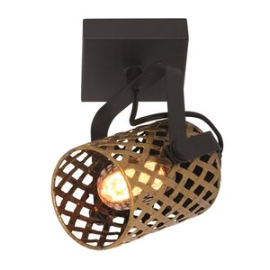 Freelight Industrieel opbouwspot Aureo zwart goud