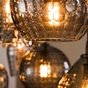 BelaLuz Moderne Design Hanglamp Oreon 7-lichts zwart met smoke glas