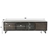 BelaLuz Moderne Industriële TV meubel Ferro 180 cm gun metal