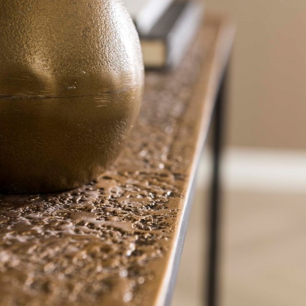 BelaLuz Moderne Industriële Haltafel Magma 75 cm antiek brons