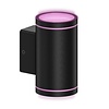 Calex Moderne buiten wandlamp RGB Smart Mesh Calex zwart
