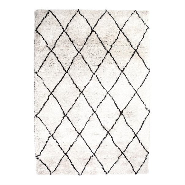 By-Boo Vloerkleed Carpet Rox 200 x 300 cm wit