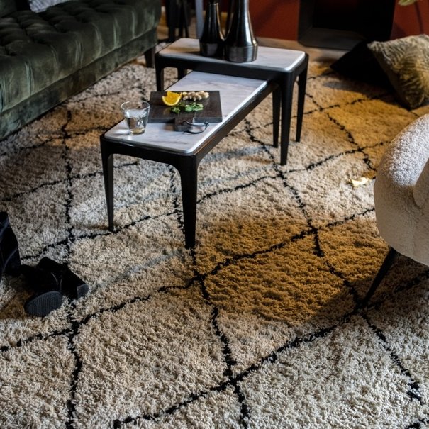 By-Boo Vloerkleed Carpet Rox 200 x 300 cm wit