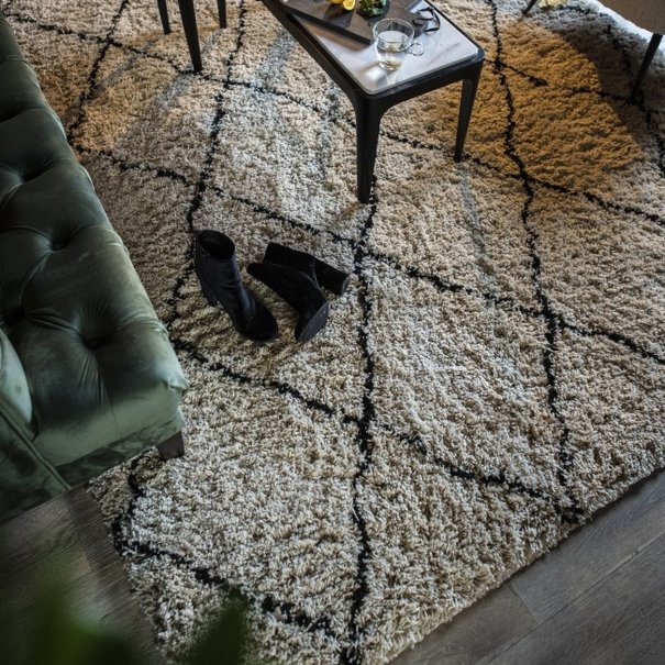 By-Boo Vloerkleed Carpet Rox 200 x 300 cm wit