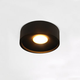 Plafondlamp Orlando 1-lichts zwart  Ø14cm