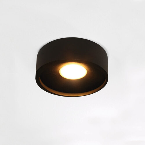 Moderne plafondlamp Orlando 1-lichts Ø14cm zwart