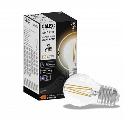 Calex Smart LED E27 4,9W Ø4,5 cm bol helder