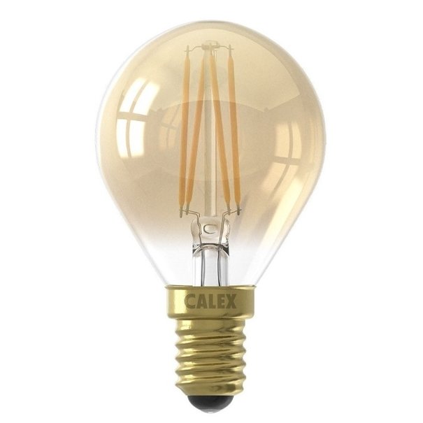 Lichtbron - Calex - 3,5W - Kogel - E14 - Filament - Goldline - Amber - Dimbaar