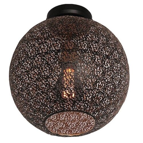 Oosterse plafondlamp Oronero Ø30 cm zwart goud