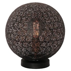Tafellamp Oronero Ø30 cm Zwart / goud