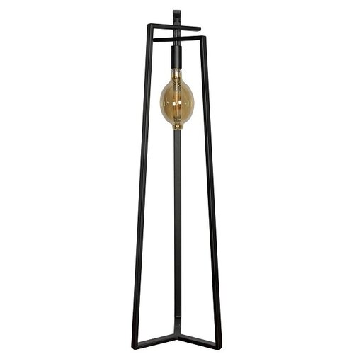 Modern Industriële vloerlamp Trevi 1-lichts zwart