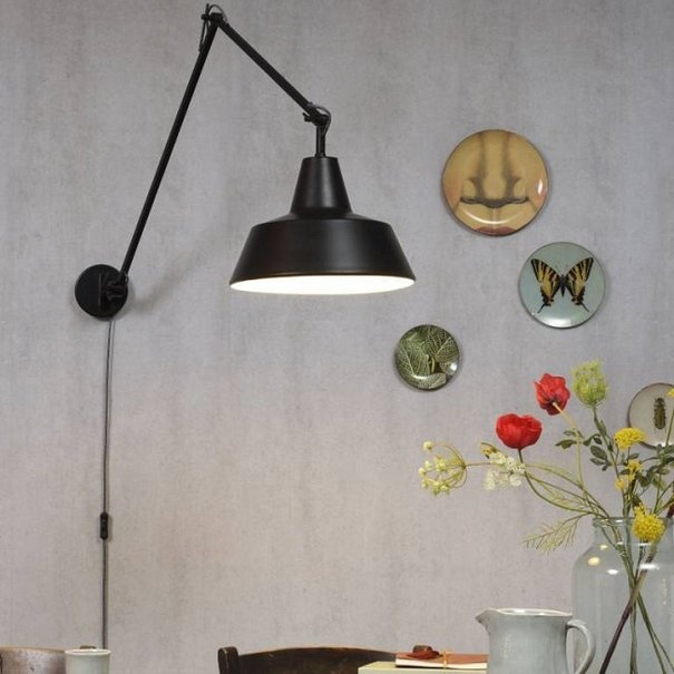 it's about RoMi Moderne wandlamp Chicago verstelbaar zwart