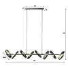 BelaLuz Moderne Industriële hanglamp Hera 8-lichts charcoal