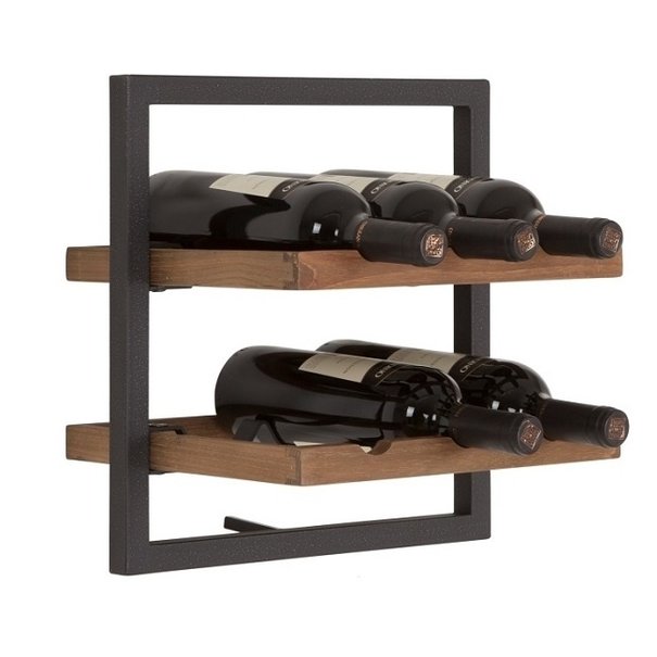 Shelfmate Winemate 35 x 35 x 25 cm teak type B 6 flessen