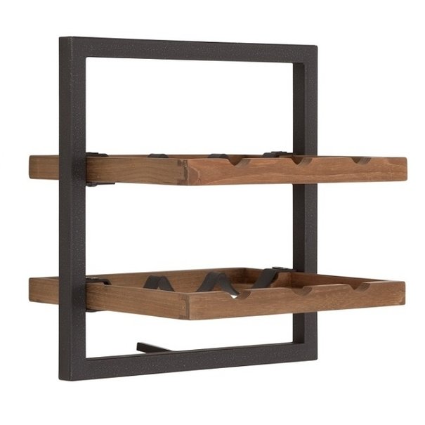 Shelfmate Winemate 35 x 35 x 25 cm teak type B 6 flessen