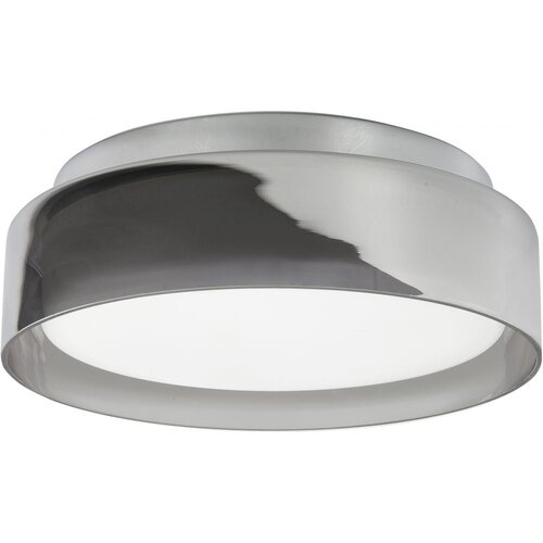 Moderne plafondlamp Clear Ø38 cm IP44 met smoke glas