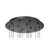 Highlight Moderne hanglamp Clear Egg 14 lichts zwart wit