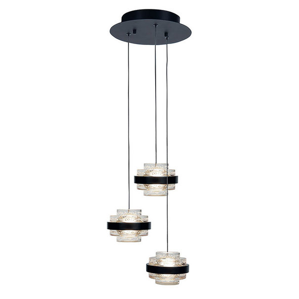Highlight Design Modern hanglamp Dynasty 3-lichts transparant