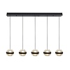 Highlight Design Modern hanglamp Dynasty 5-lichts transparant