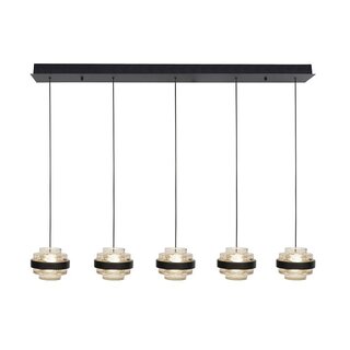 Hanglamp Dynasty 5-lichts transparant