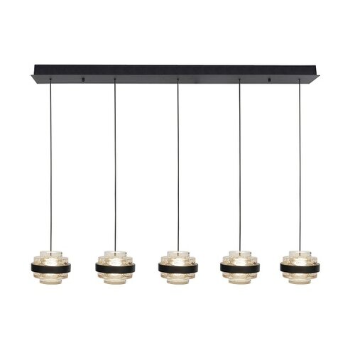 Design Modern hanglamp Dynasty 5-lichts transparant