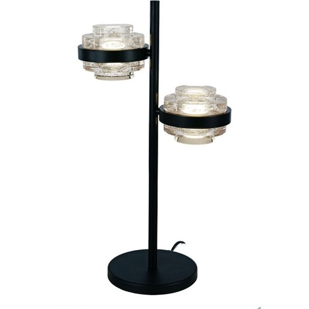 Highlight Moderne Design tafellamp Dynasty 2-lichts transparant