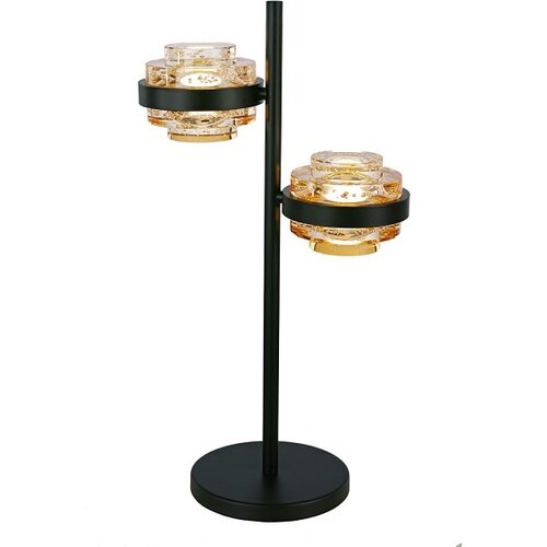 Moderne Design tafellamp Dynasty 2-lichts champagne