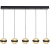 Highlight Design Modern hanglamp Dynasty 5-lichts champagne