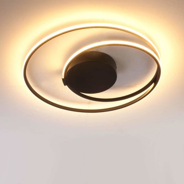 Freelight Moderne plafondlamp Ophelia 21W zwart