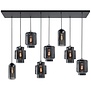 Moderne - Glazen - Hanglamp - 8 Lichts - Smoke - Fantasy