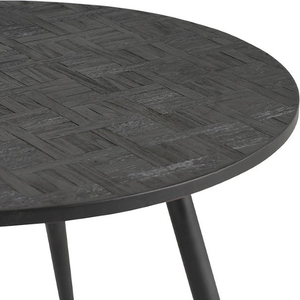 Nijwie Moderne Landelijke salontafel Delano 3 set zwart