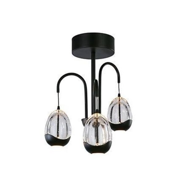 Highlight Moderne Design plafondlamp Clear Egg 3-lichts transparant