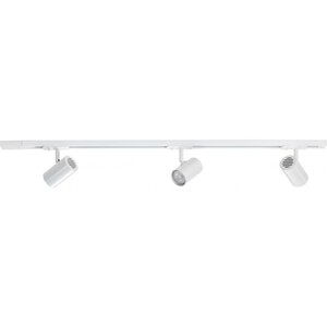 Highlight Moderne Spanningsrail 100 cm met drie spots wit