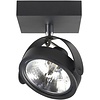 Highlight Moderne opbouwspot Malta 1-lichts G9 zwart