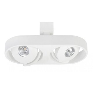 Opbouwspot Futuro 2-lichts mat wit