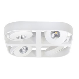 Opbouwspot Futuro 4-lichts mat wit