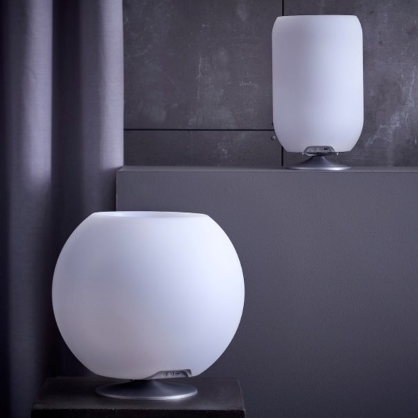 Kooduu Kooduu Dimbaar LED buitenlamp Sphere Silver bluetooth speaker