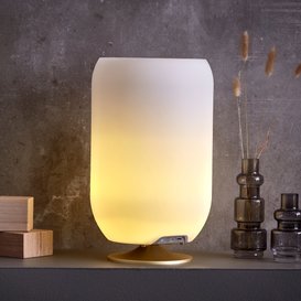 Buiten staande lamp Atmos Brass met bluetooth speaker