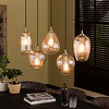 BelaLuz Design Moderne hanglamp Clasi 5-lichts goud met diamant glas
