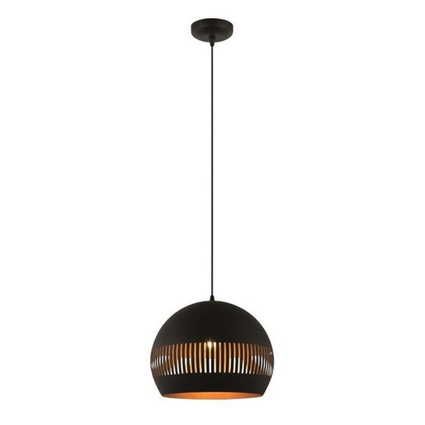 Freelight Moderne Industriële hanglamp Globo Ø40 cm zwart