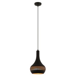 Hanglamp Canna 1-lichts zwart goud