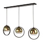 Moderne - Industriële - Hanglamp - 3-lichts - Goud Glas - Aureol