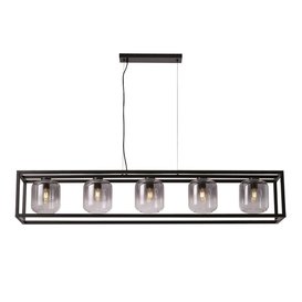 Hanglamp Dentro 5-lichts smoke glas