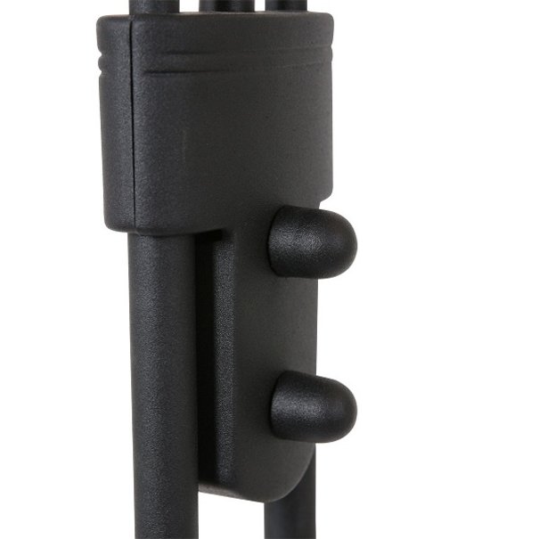 Mexlite Moderne vloerlamp Biron LED zwart