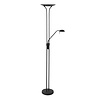 Mexlite Moderne vloerlamp Biron LED zwart