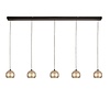 Freelight Modern Design hanglamp Bilia 5-lichts goud