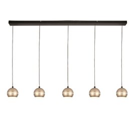 Hanglamp Bilia 5-lichts goud