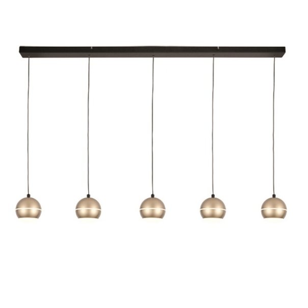 Freelight Modern Design hanglamp Bilia 5-lichts goud